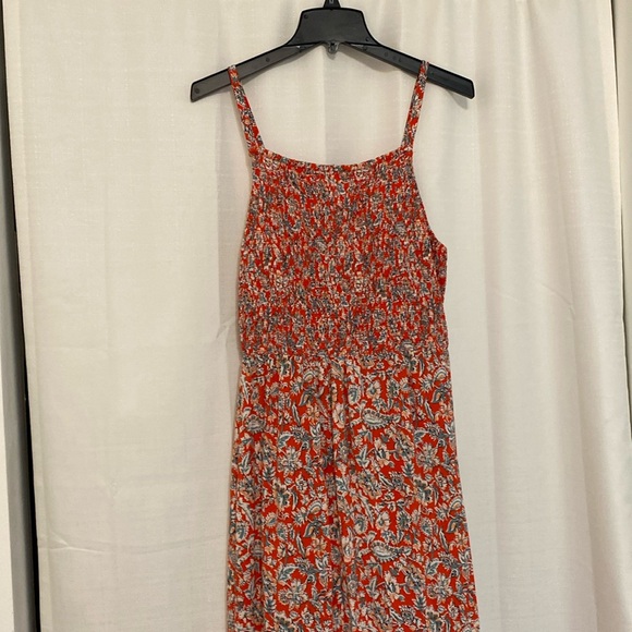 Red and Teal stretchy maxi dress - M - Picture 1 of 5
